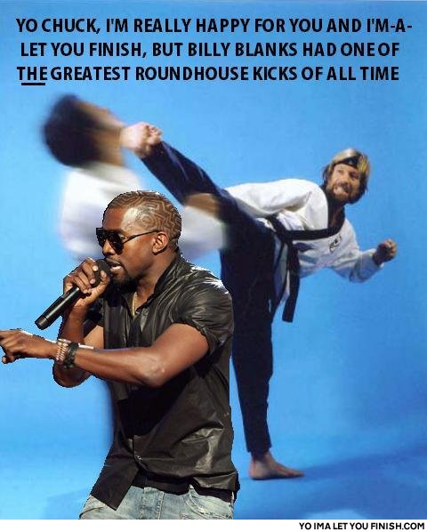 Kanye West imma let you finish